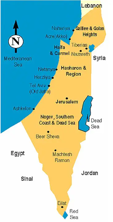 Acre Israel Map