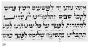 Figure 26. Mazor in Italkian mashait script, 1466. London, British Museum, Ms. Harl. 5686, fol. 177a.