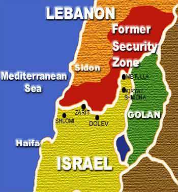 Map of Hezbollah Attack