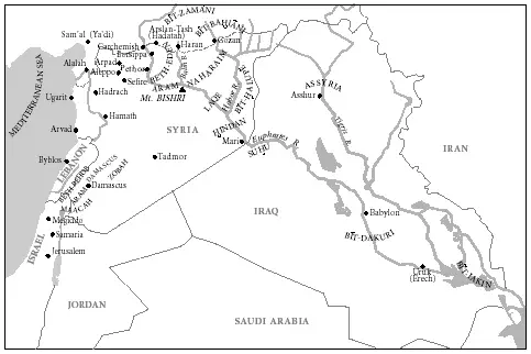 Aramean regions and cities, c. 15th century B.C.E.