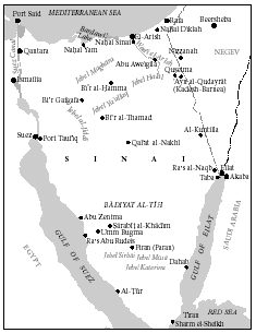 The Sinai Peninsula.